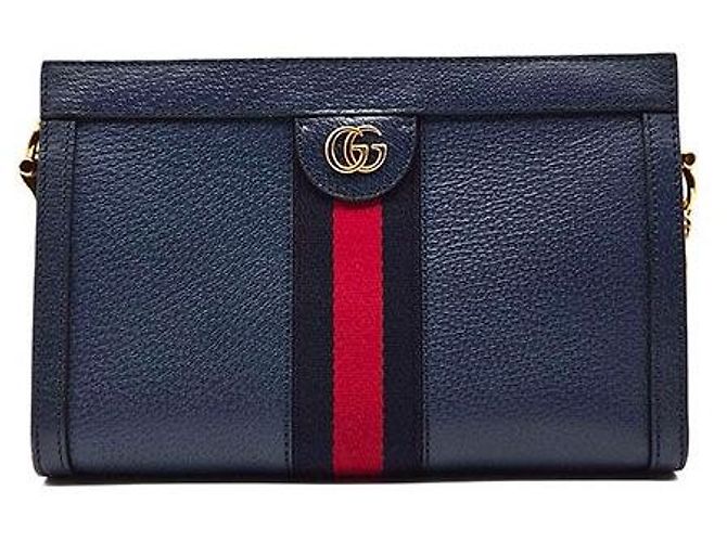 Gucci Borsa a Spalla Ophidia GG Supreme Blu
