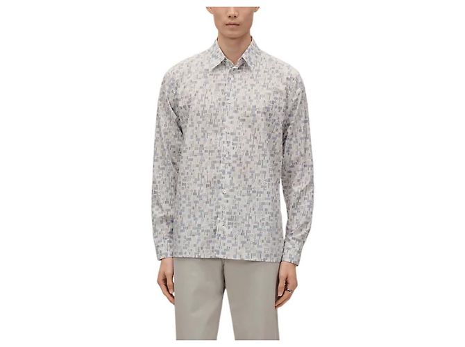 Hermès Camicia a taglio dritto da uomo Blu