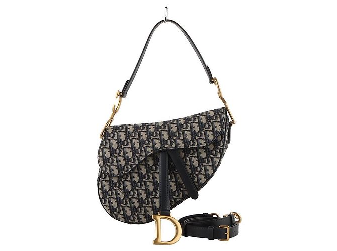 Dior Borsa Oblique Saddle Strap Medium Multicolore