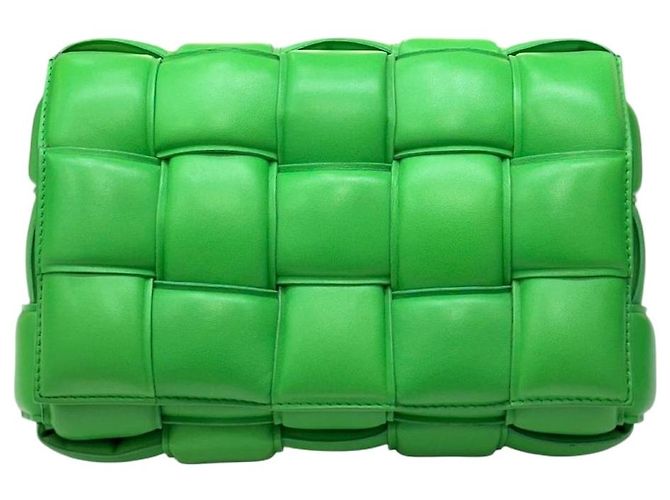 Bottega Veneta Bolsa Cassette de couro acolchoado Racing Green Verde