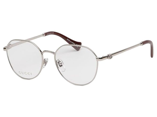Gucci Occhiali in metallo argento leggeri Multicolore