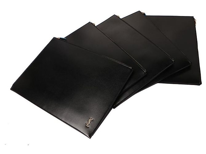 Saint Laurent Clutch Documenti Nero