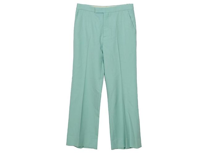 Gucci Mint Fine Wool Pants Size Green