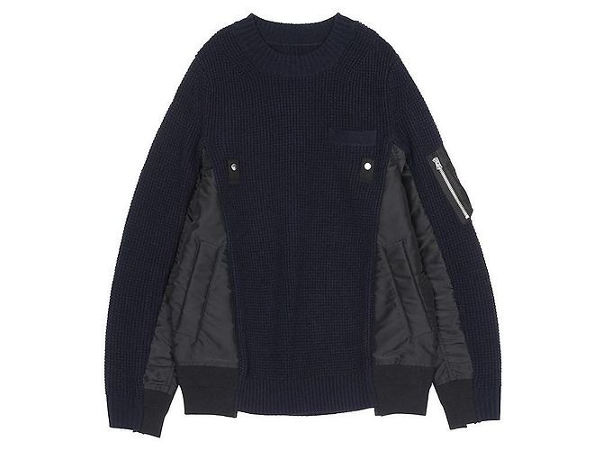 Sacai Strickware für Herren Schwarz
