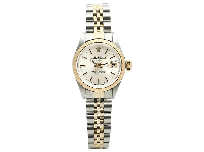 Rolex Orologio Datejust da donna combinato Vintage Argento