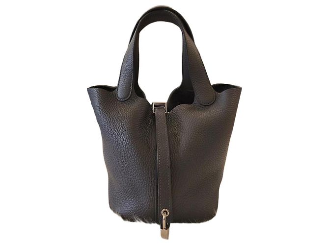 Hermès Picotin Gray Marron