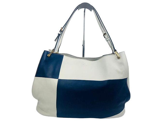 Tod's Leder-Schultertasche Weiß