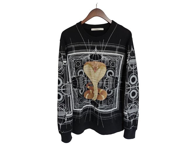 Givenchy Black Snake Men's Sweatshirt