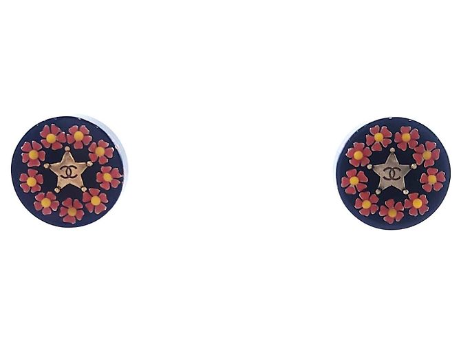 Chanel Orecchini CC Circle Multicolore 