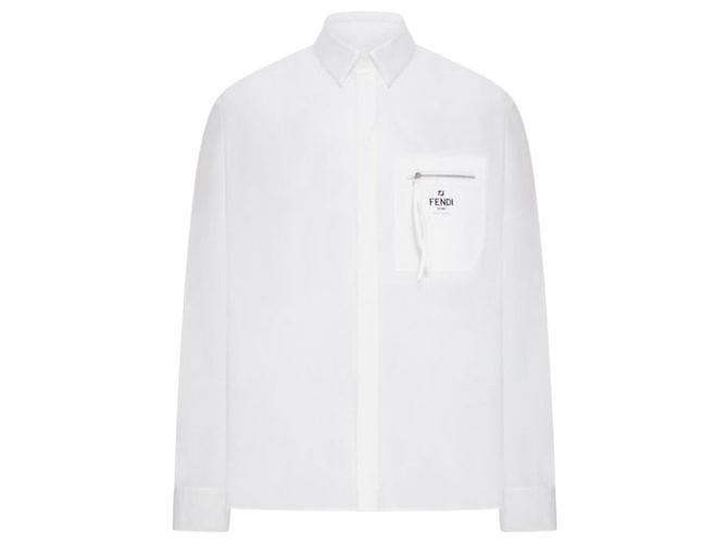 Fendi Camisa de algodón Blanco