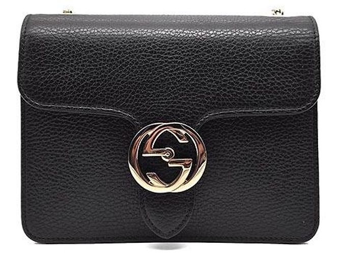 Gucci Borsa a tracolla Interlocking GG Nero