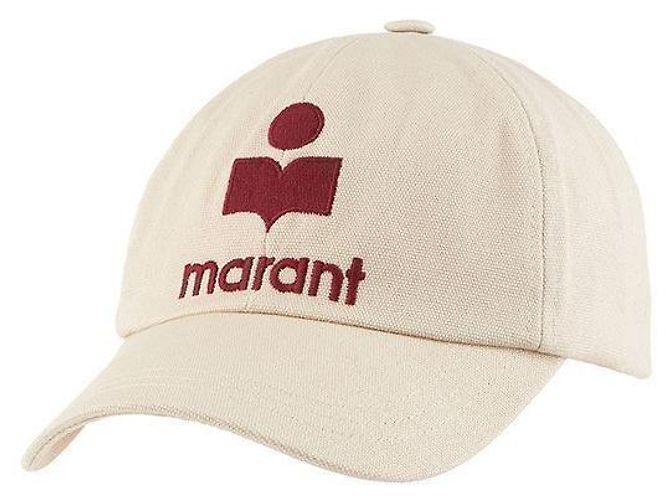 Isabel Marant Cappellino con logo Tyrone ricamato Bianco
