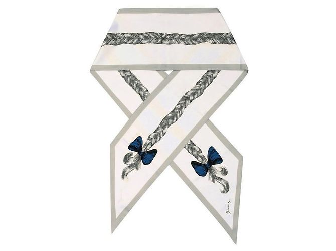 Givenchy Pañuelo estrecho de seda con estampado de cabello Multicolor