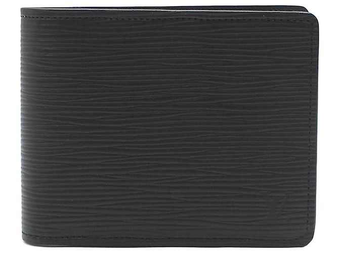 Louis Vuitton Black Epi Multiple Wallet Small Wallet