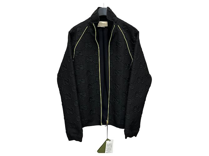 Gucci GG Stretch Jersey Neoprene Zip Jacket Silvery
