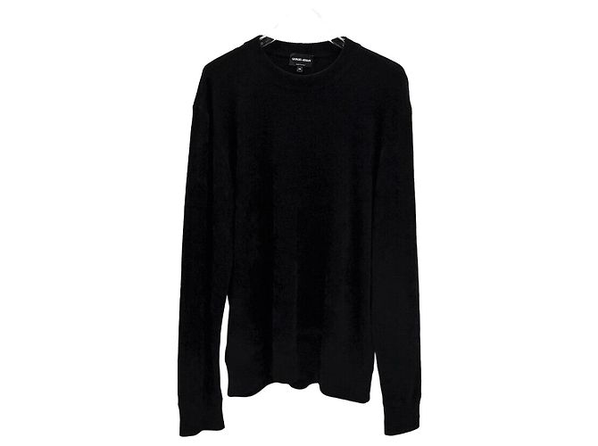 Armani Schwarzer Terry-Strick