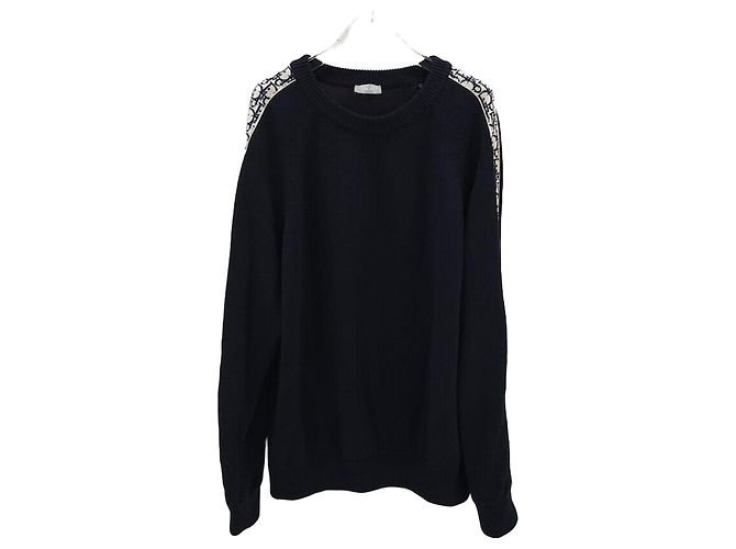 Dior Pull en maille avec insert Oblique