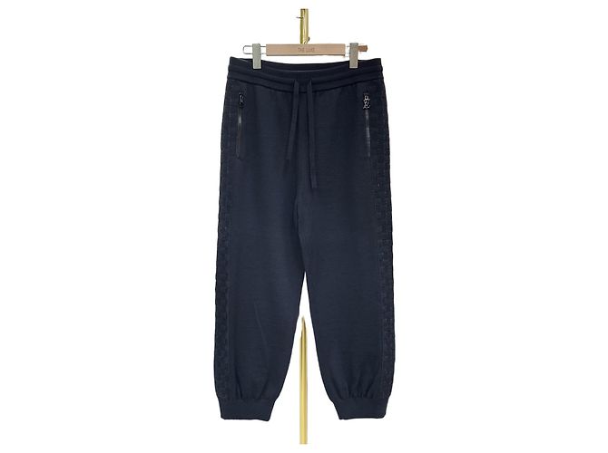 Louis Vuitton Damier Knit Track Pants Black