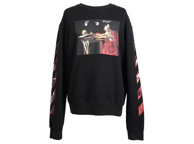 Off White Sweatshirt Caravaggio XL Weiß