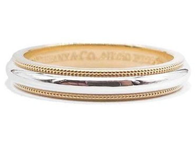Tiffany & Co Anello Milgrain D'oro 