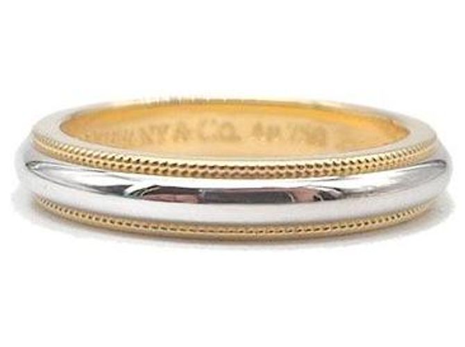 Tiffany & Co Anello Milgrain D'oro