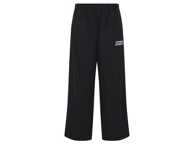Balenciaga Pantalones de chándal de algodón y nailon Negro
