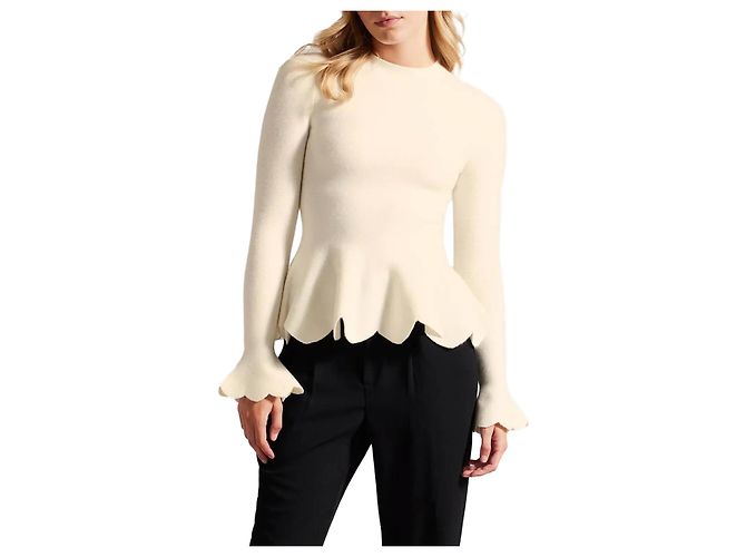 Ted Baker Hazalen Peplum Top Weiß