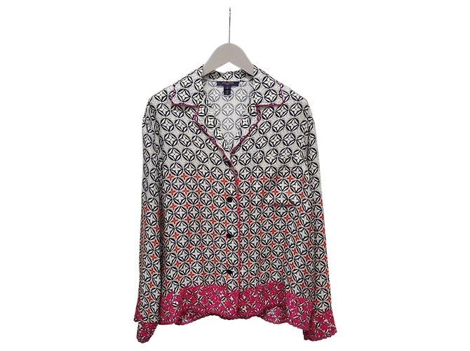 Louis Vuitton Camicia da pigiama con monogramma floreale geometrico Nero
