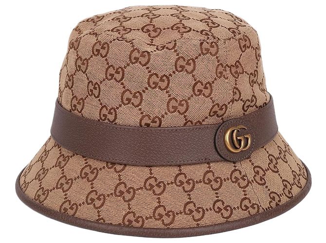 Gucci Double Brown Bucket Hat Size