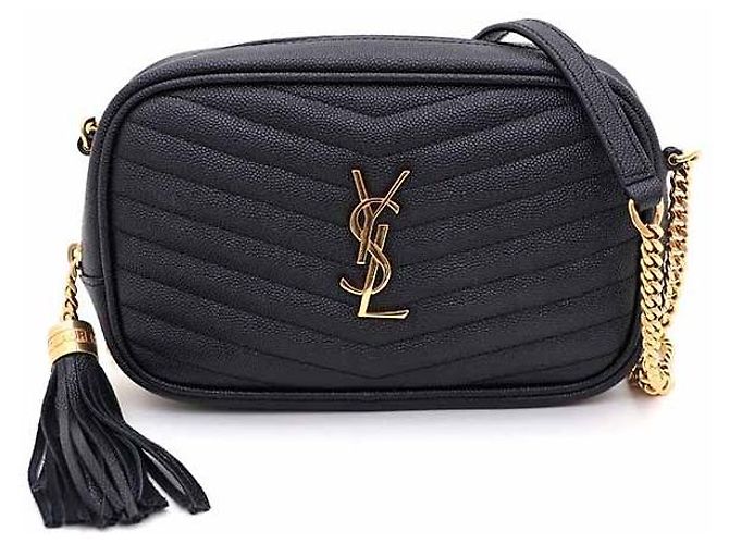 Saint Laurent Borsa a Spalla e Borsa a Tracolla Lou Mini Matelassé Nero