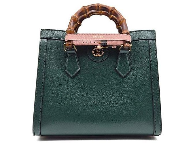 Gucci Bolsa Tote e Bolsa de Ombro Diana Medium Verde