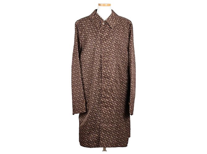 Burberry Monogram Stripe Coat Red