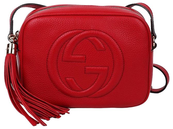 Gucci Mini bolsa disco GG Soho vermelha Vermelho
