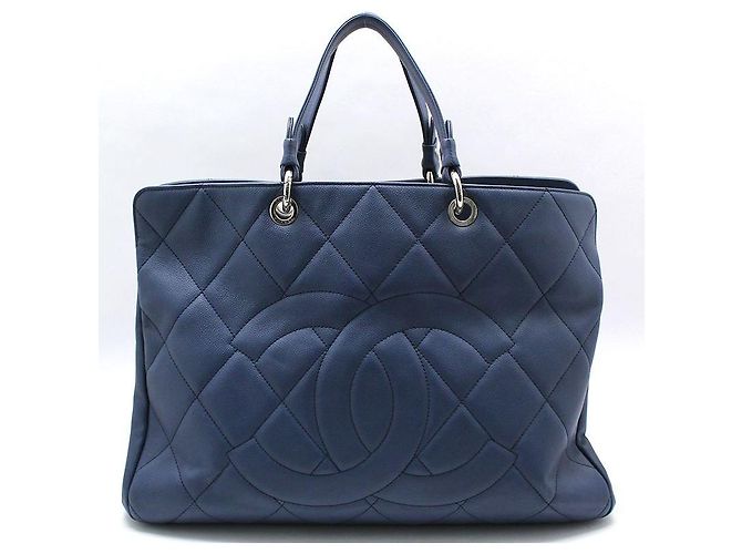 Chanel Bolsa de compras Timeless Shopper em caviar macio azul