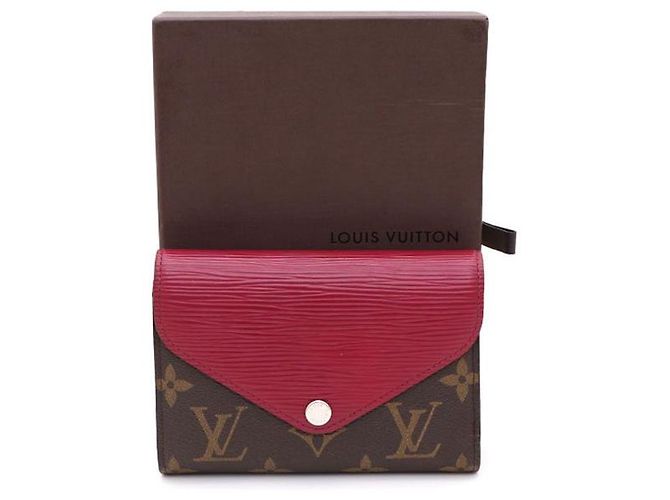 Louis Vuitton Cartera compacta Marilou en Monogram Épi Fuchsia Multicolor