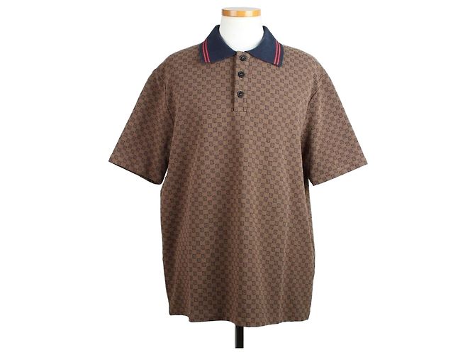 Balmain Camiseta Monogram PK Marrón Castaño