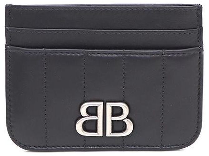 Balenciaga Monogram Monaco Black Card Holder