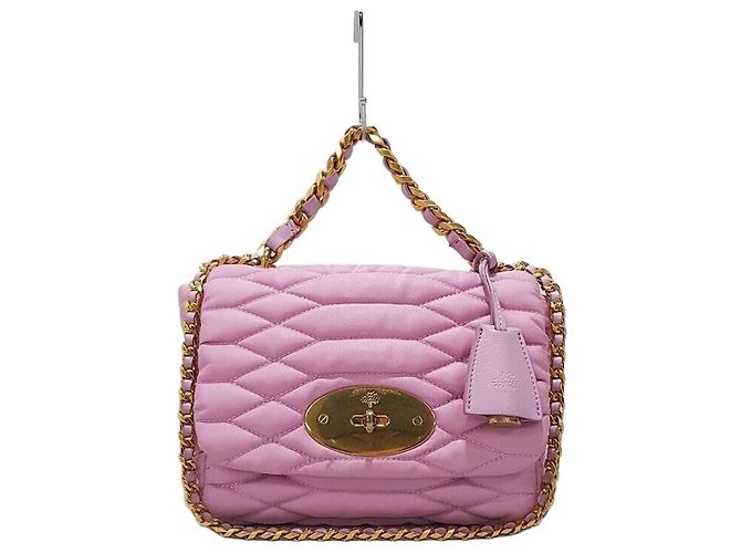 Mulberry Borsa Lily con manico superiore in nylon Rosa