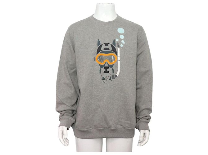 Hermès SCUB Fleece-Sweatshirt für Herren Braun