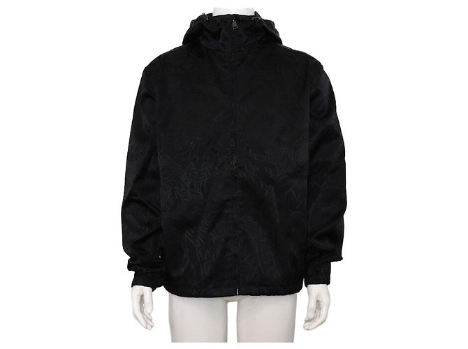 Versace Men's Jacket Black Nylon