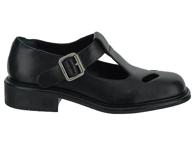 Miu Miu Mocassin Mary Jane à bride à boucle Noir