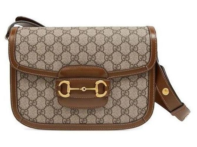 Horsebit 1955 Gucci Borsa a Spalla Horsebit Medium Marrone