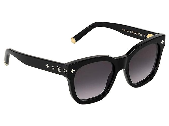 Louis Vuitton My Monogram Square Sunglasses Black Acetate Frame