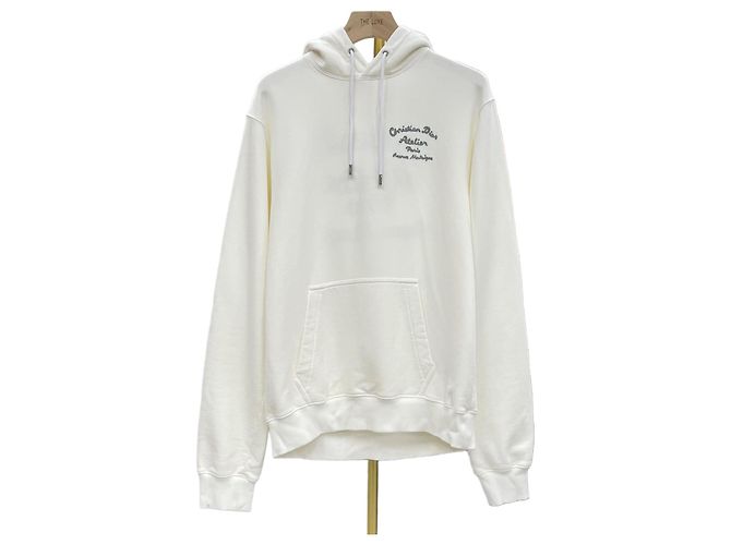 Dior Atelier Embroidery Hoodie White Weiß