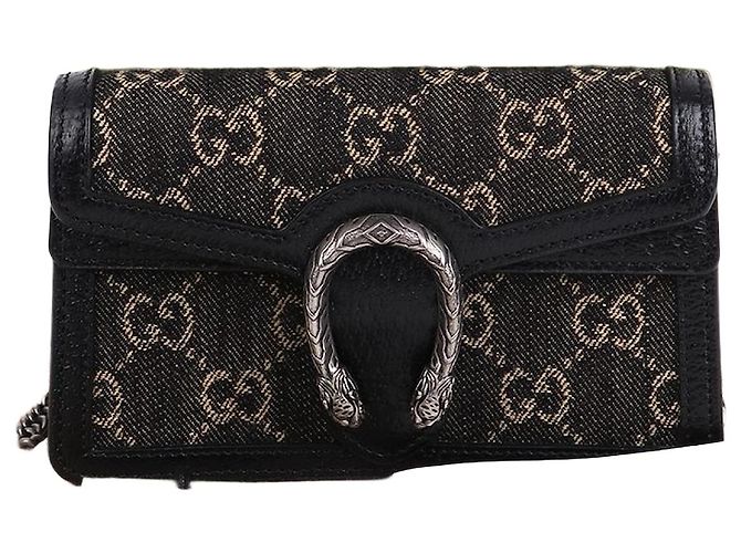 Gucci Mini Borsa Dionysus con Catena Nera Nero