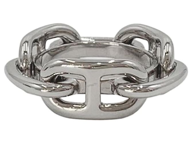 Ring Hermès Anel de lenço Regate Porta-lenço Palladium Silver Prata