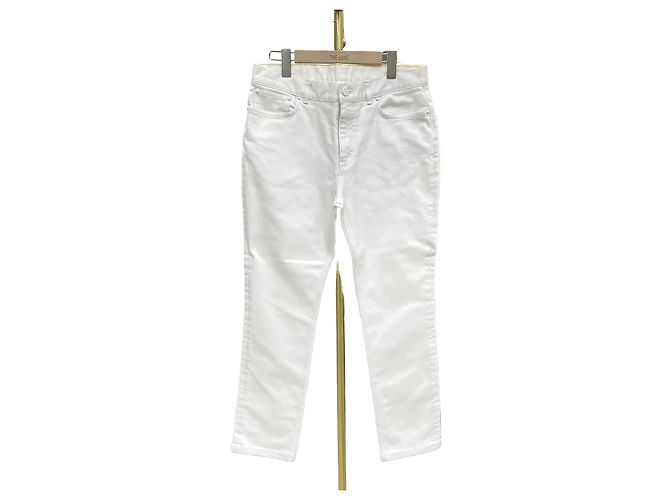 Louis Vuitton Vaqueros Slim de Denim Blanco