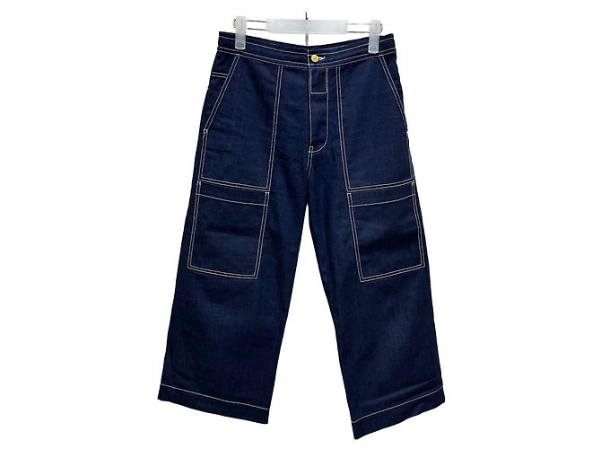 Acne Studios Contrast Stitch Carpenter Pants Black