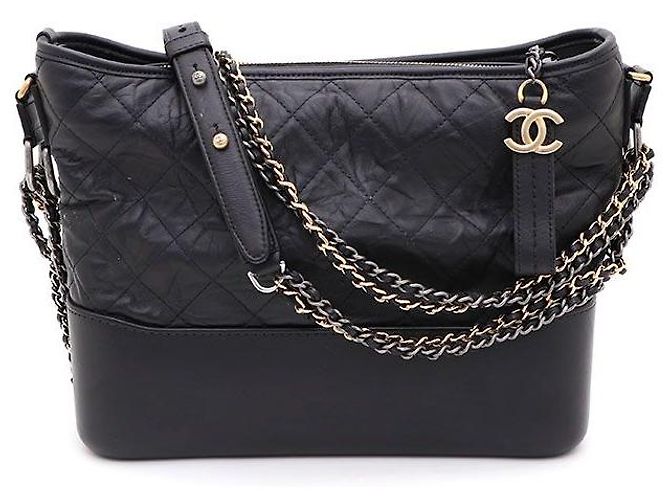 Chanel Sac Hobo Gabrielle Medium Crossbody Noir