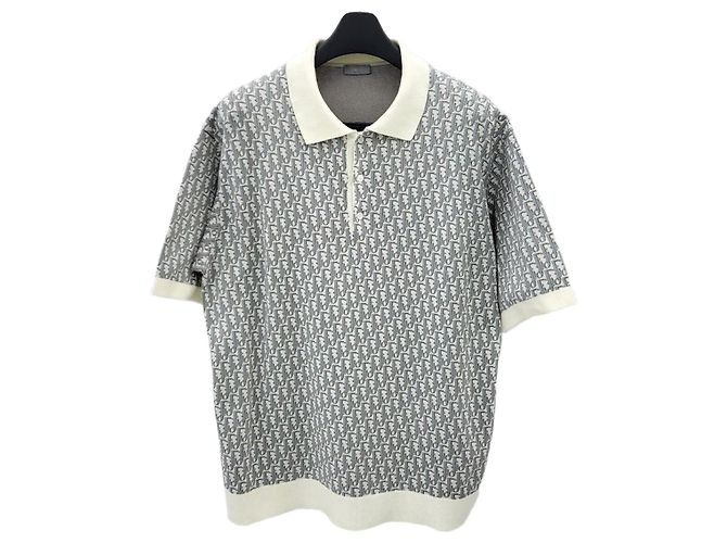 Dior Oblique Jacquard Polohemd XL Mehrfarben